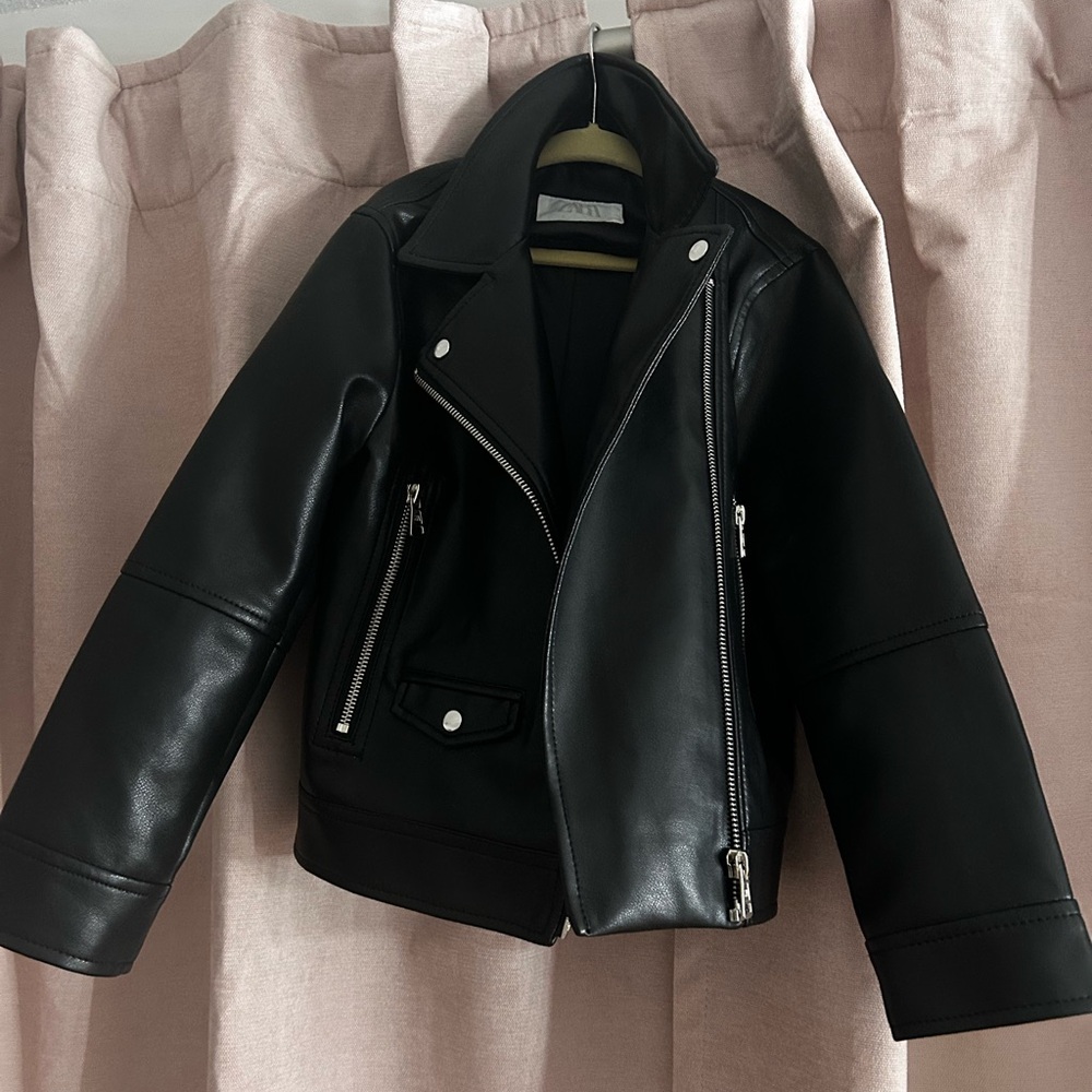 Zara Black Leather Jacket